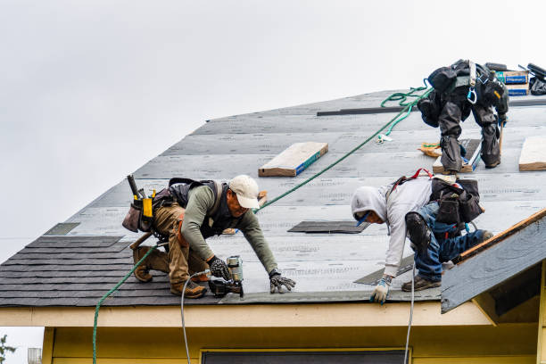 Professional Roofing technician working in Round Mountain, CA
